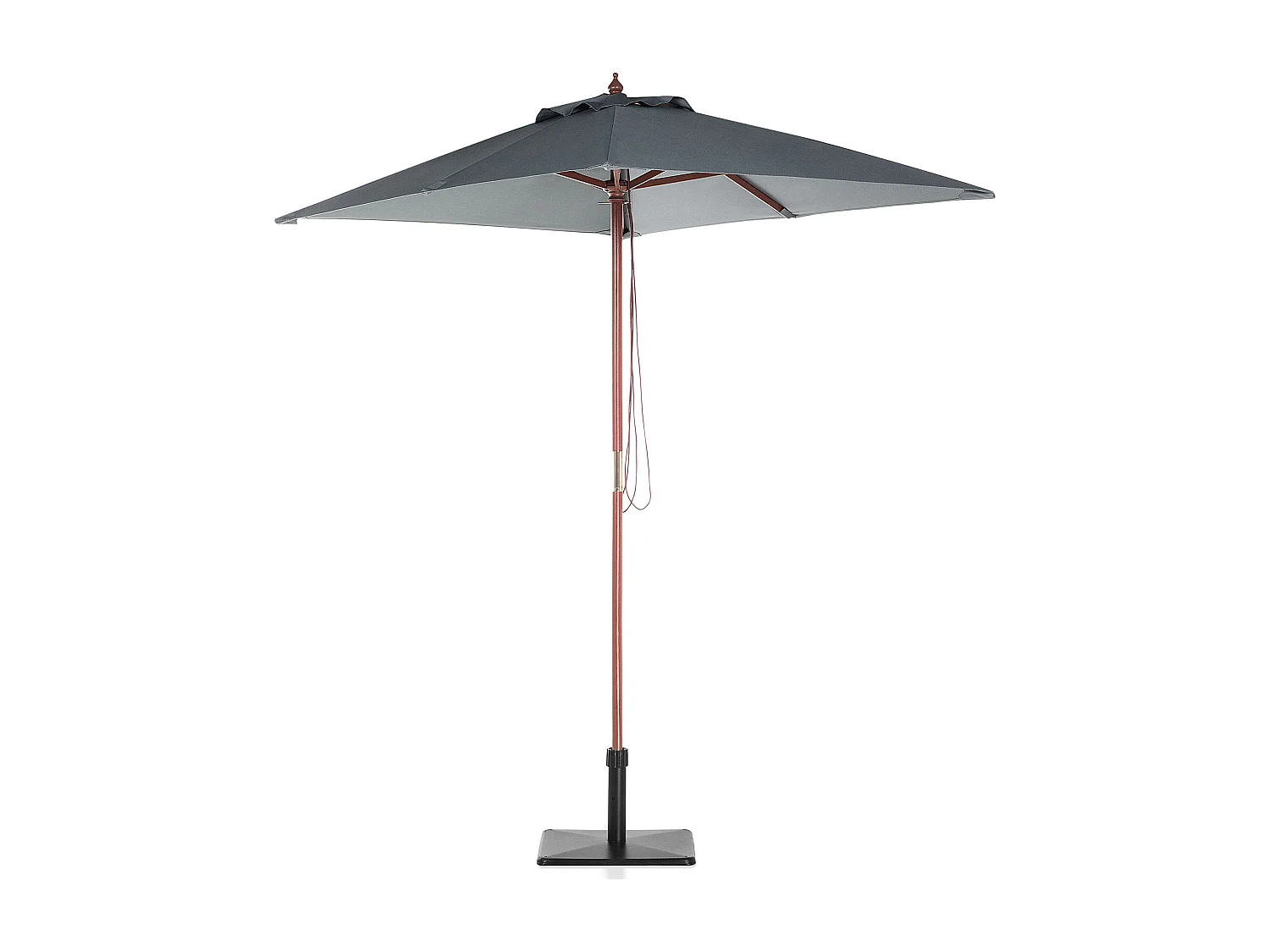 Parasol ogrodowy 195 cm FLAMENCO Ciemnoszary