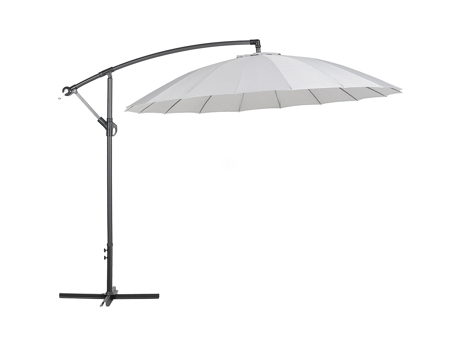 Parasol déporté 268 cm CALABRIA II Gris clair