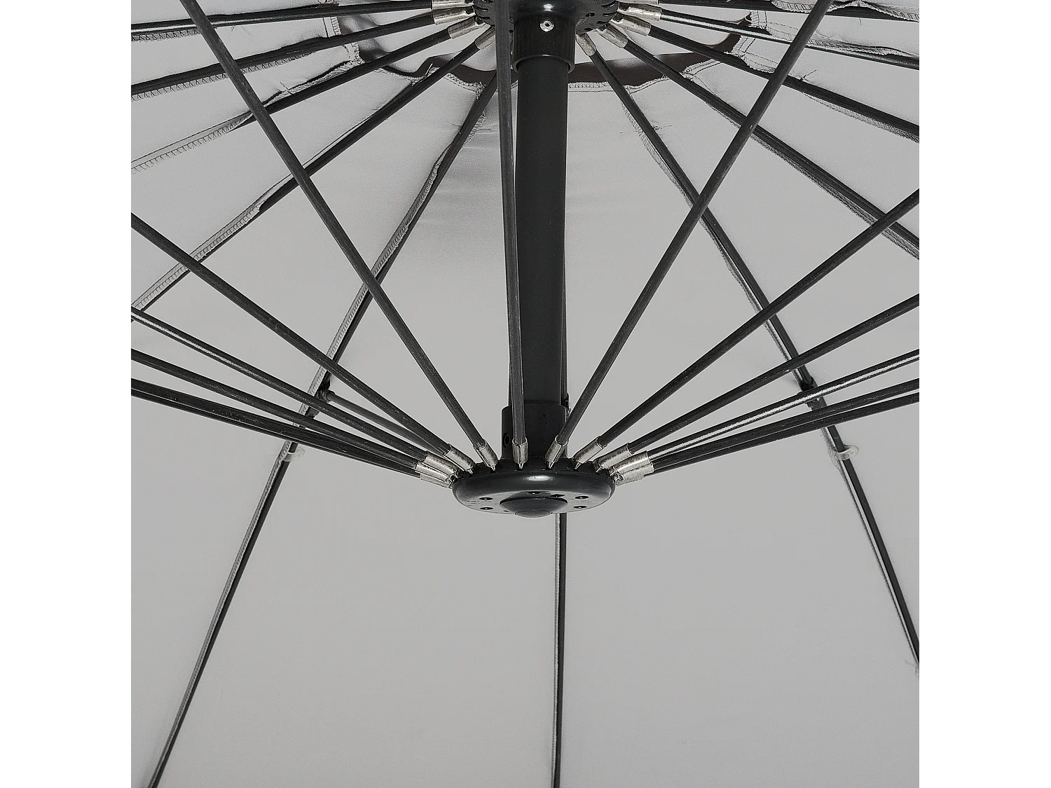 Parasol ogrodowy na wysięgniku 268 cm CALABRIA II Jasnoszary