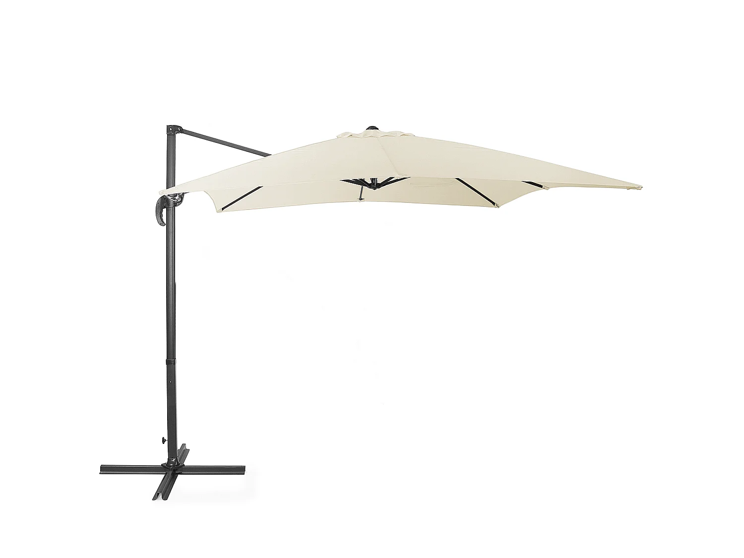 Parasol déporté 250 cm MONZA Beige clair