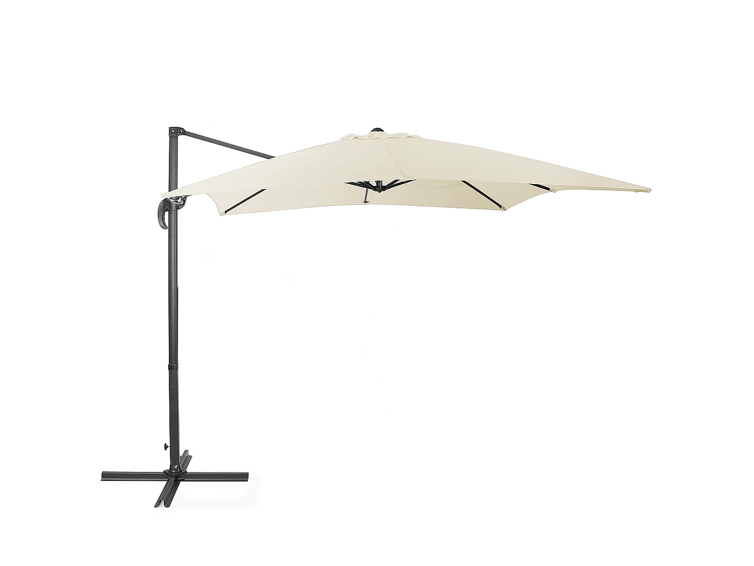 Parasol déporté 250 cm MONZA Beige clair