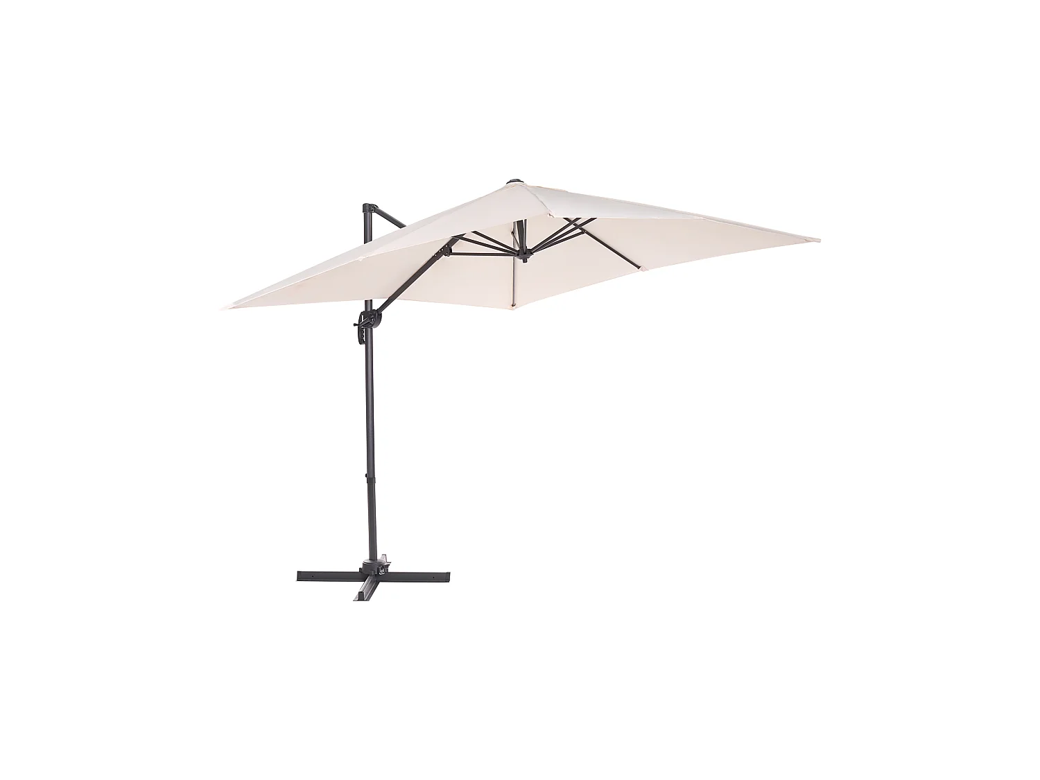 Parasol déporté 250 cm MONZA Beige clair