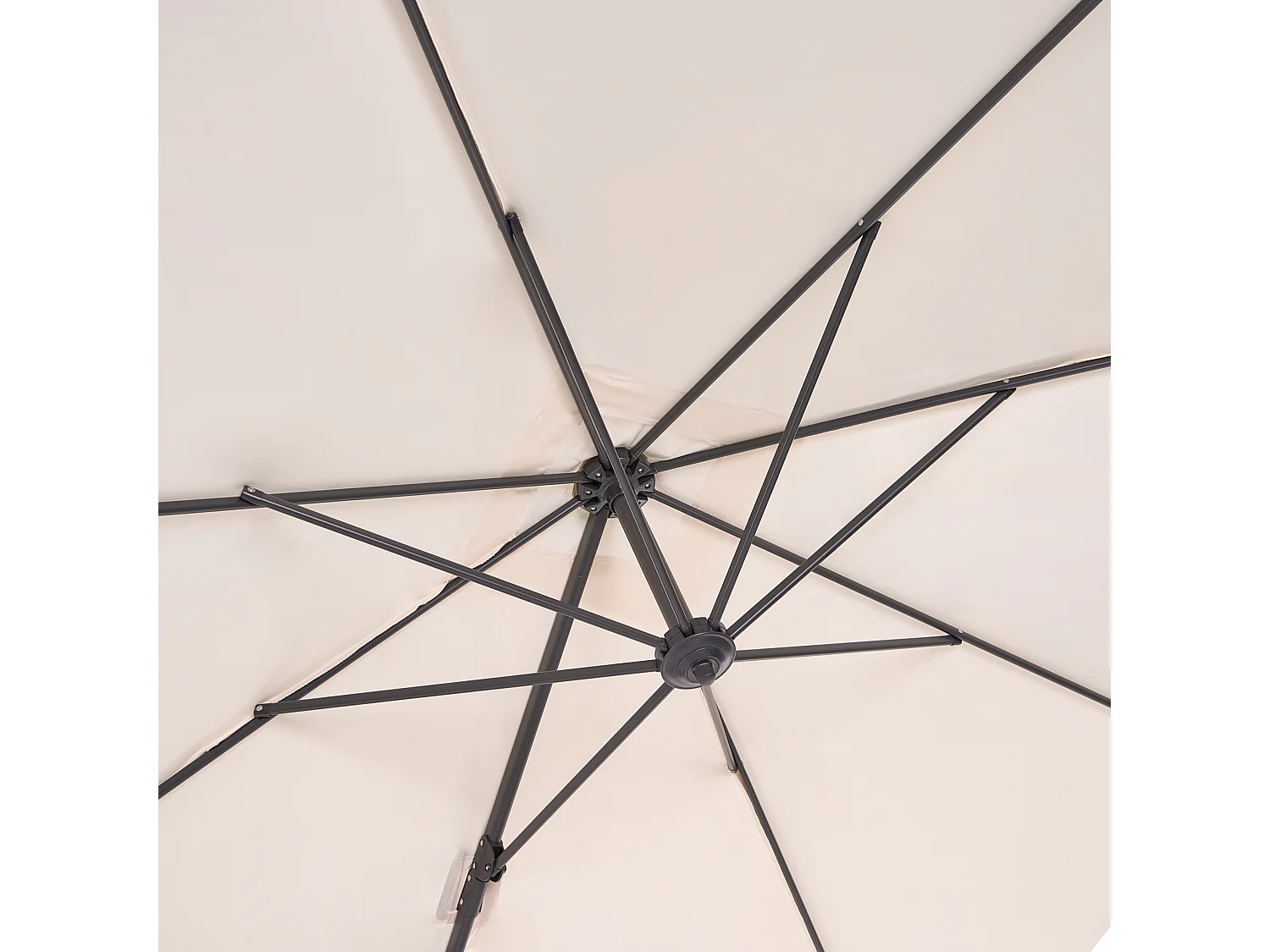 Parasol déporté 250 cm MONZA Beige clair