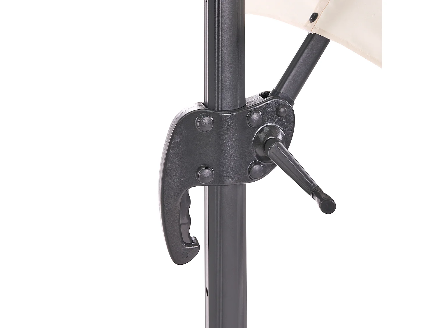 Parasol déporté 250 cm MONZA Beige clair
