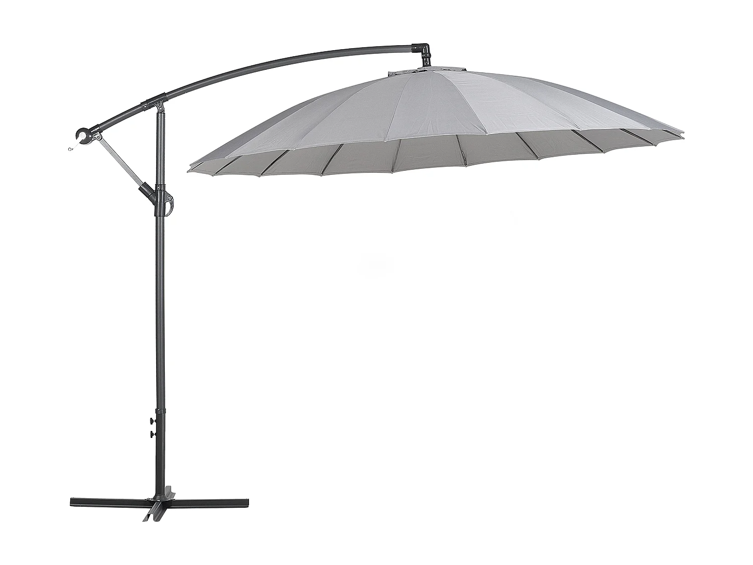 Parasol ogrodowy na wysięgniku 268 cm CALABRIA II Ciemnoszary