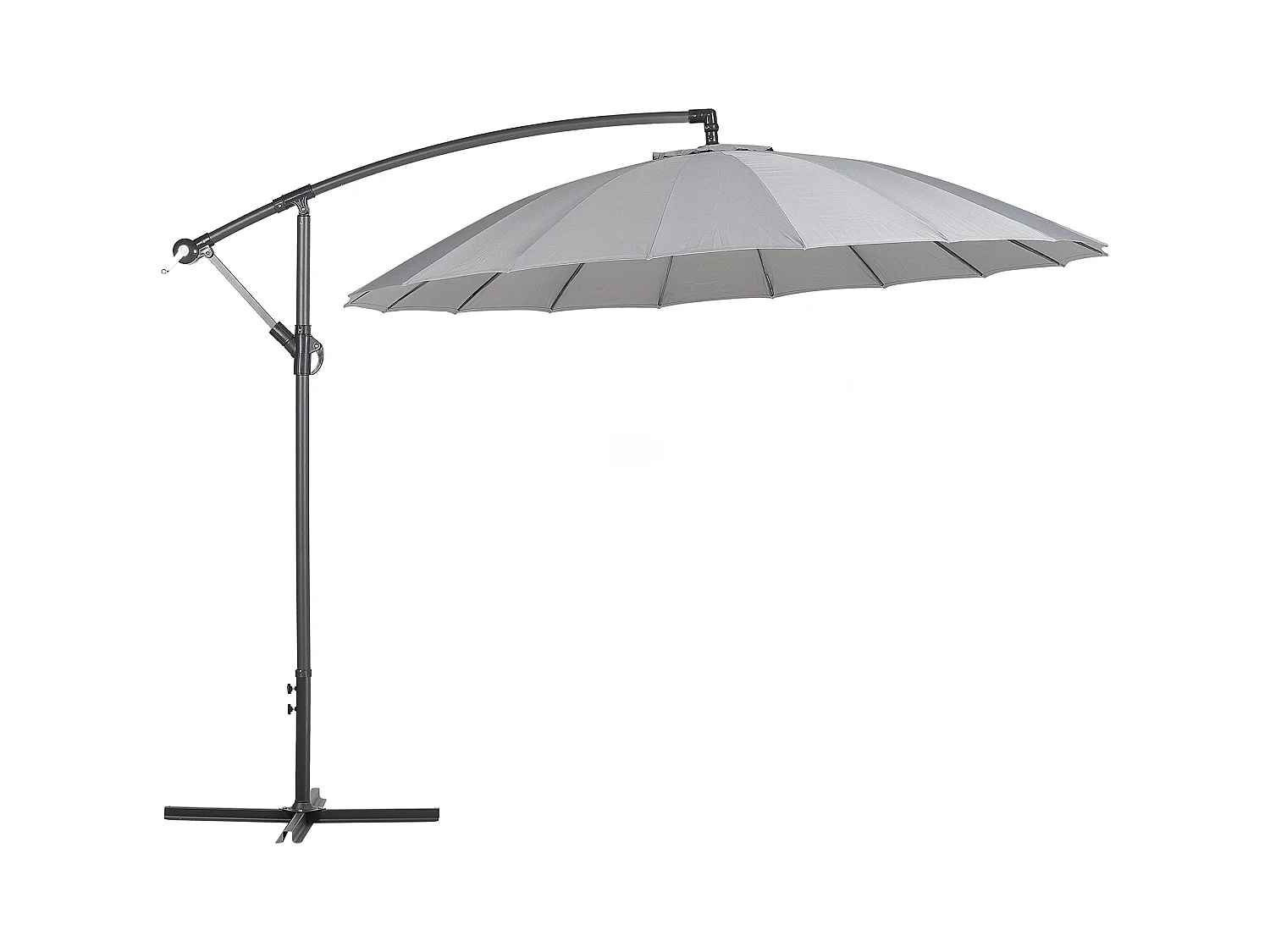 Parasol déporté 268 cm CALABRIA II Gris foncé