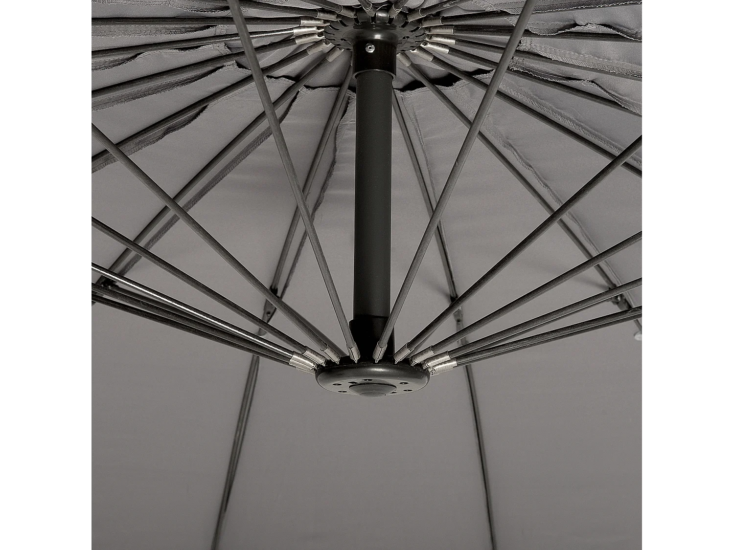 Sombrilla sin volantes 268 cm CALABRIA II Gris oscuro