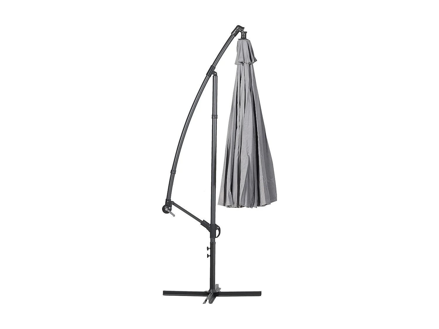 Parasol déporté 268 cm CALABRIA II Gris foncé