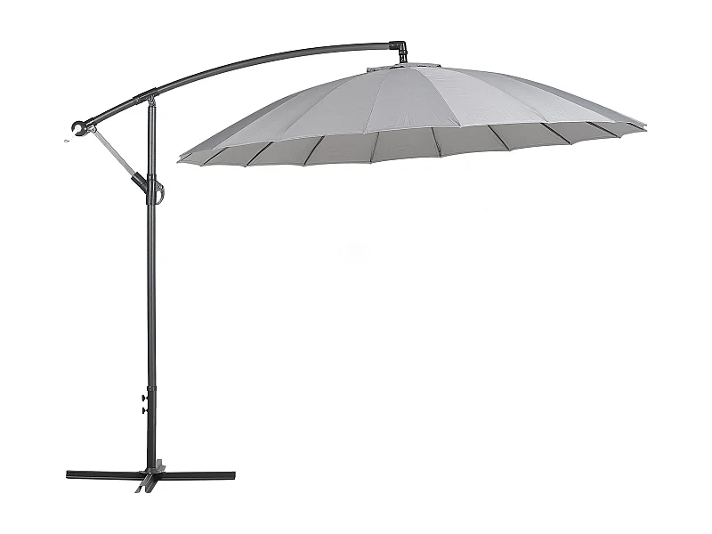 Parasol déporté 268 cm CALABRIA II Gris foncé