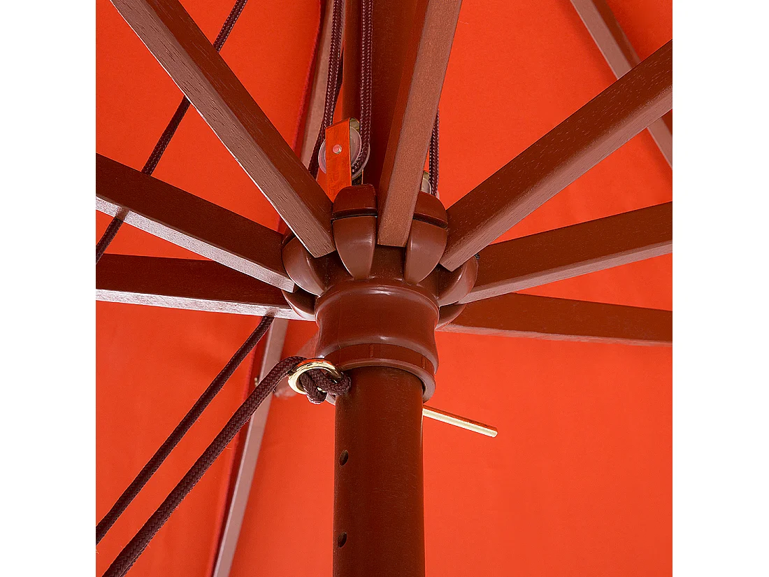 Parasol de jardin 270 cm TOSCANA Rouge