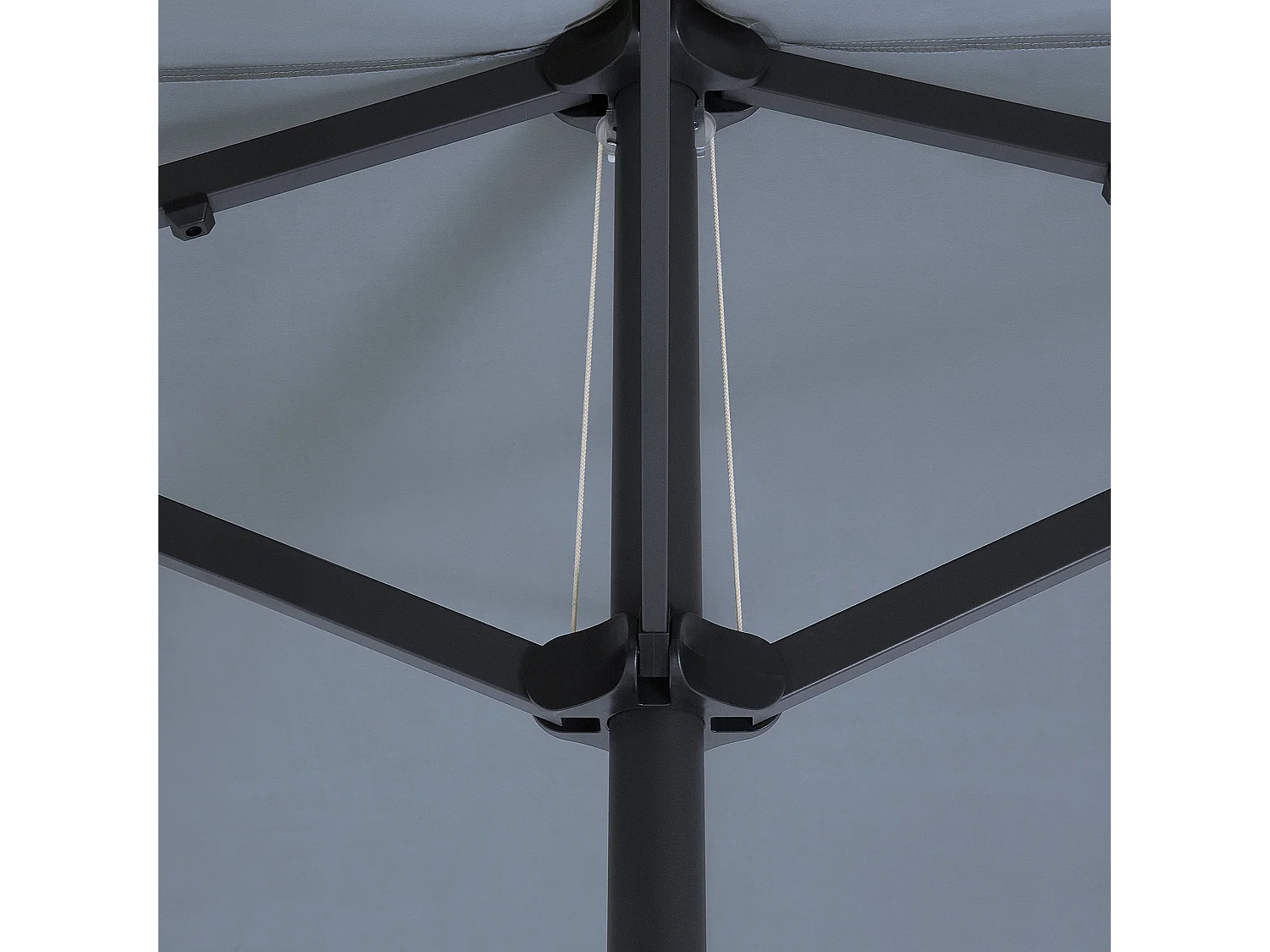 Parasol ogrodowy 460 cm SIBILLA Szary