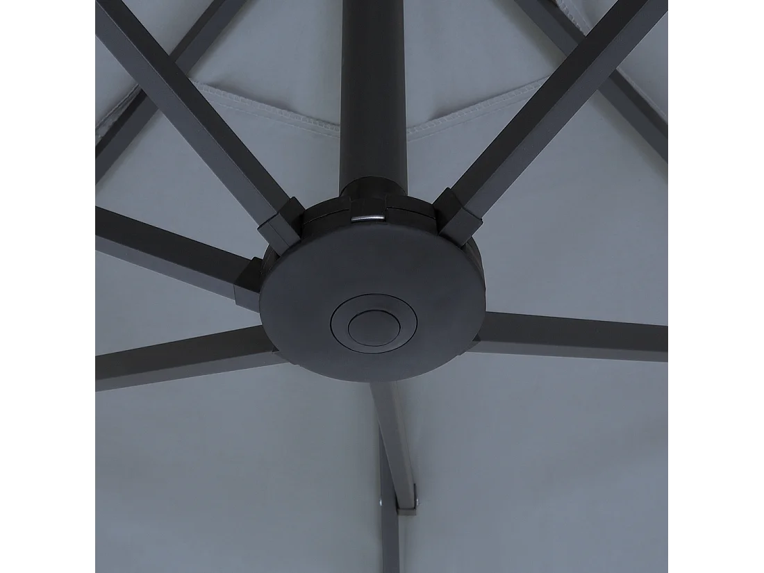 Parasol ogrodowy 460 cm SIBILLA Szary