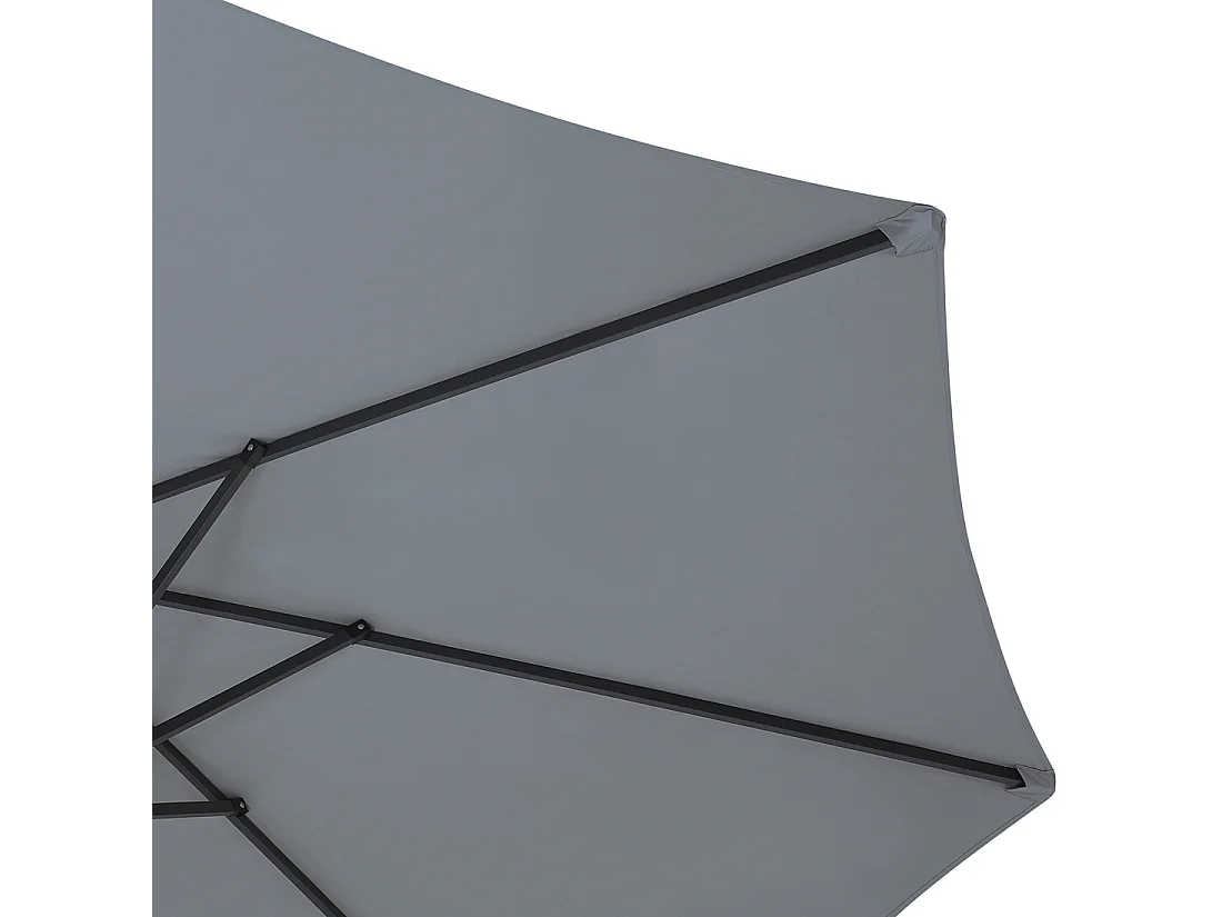 Parasol ogrodowy 460 cm SIBILLA Szary