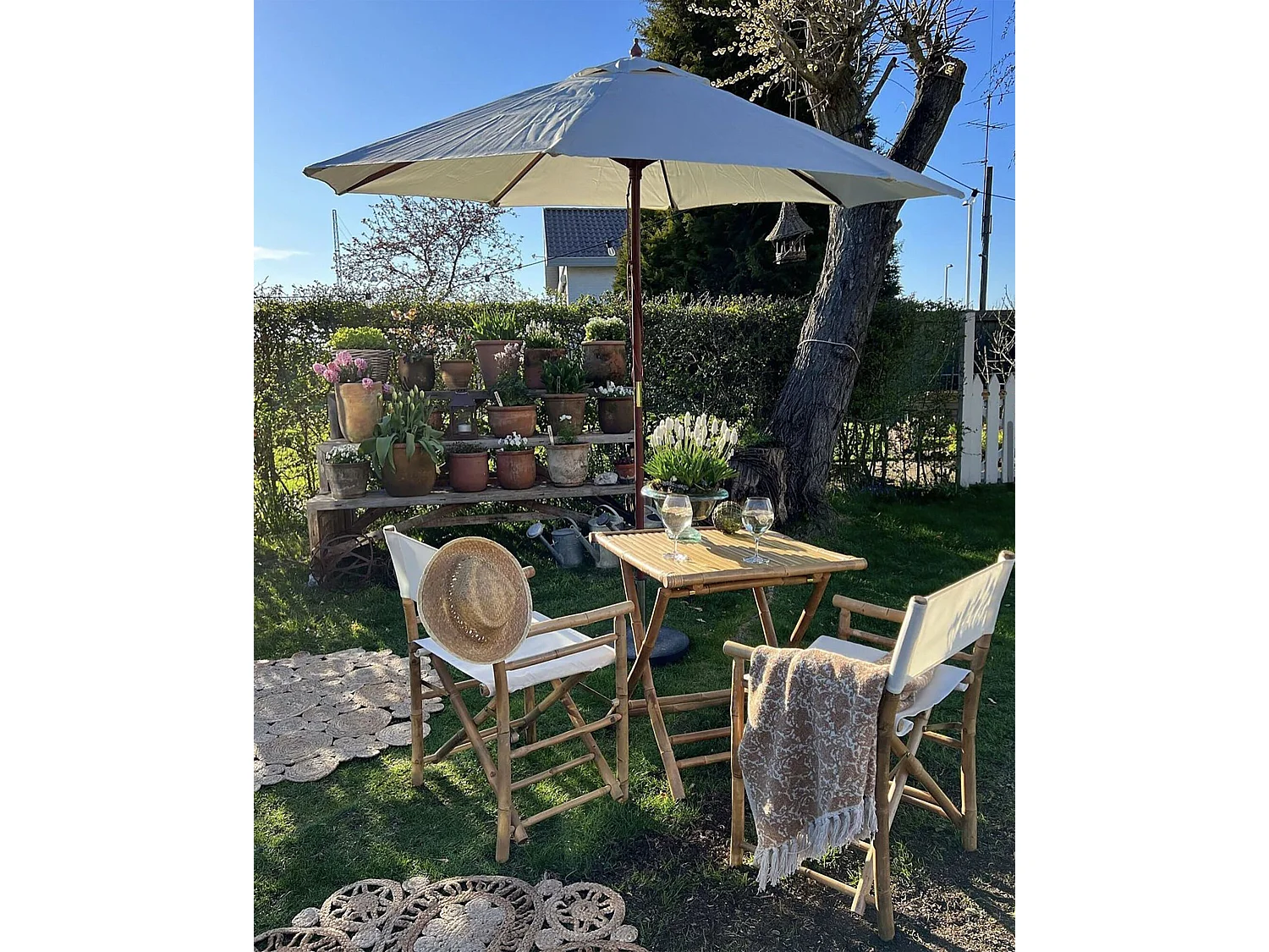 Ombrellone da esterno 270 cm TOSCANA Beige chiaro