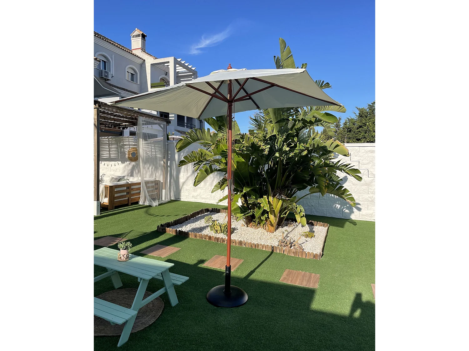 Parasol 195 cm FLAMENCO Lichtbeige