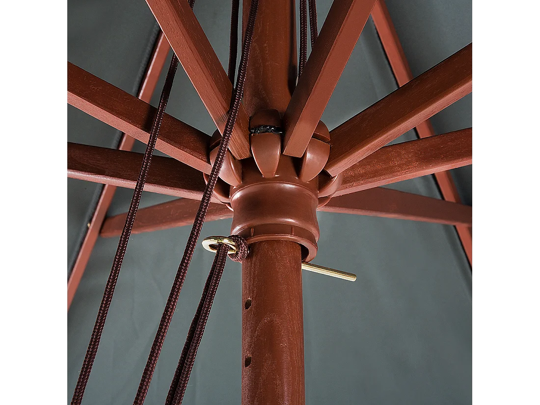 Parasol 270 cm TOSCANA Donkergrijs