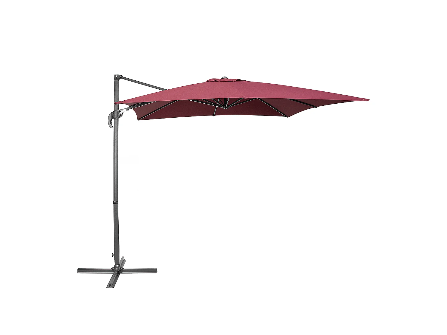 Parasol déporté 250 cm MONZA Rouge Bordeaux