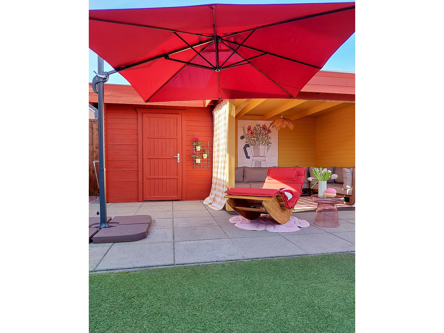 Cantilever parasol 250 cm MONZA Bordeaux