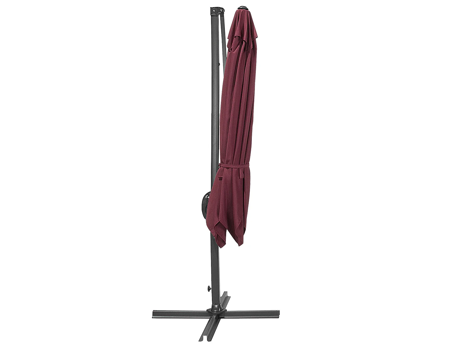 Parasol déporté 250 cm MONZA Rouge Bordeaux