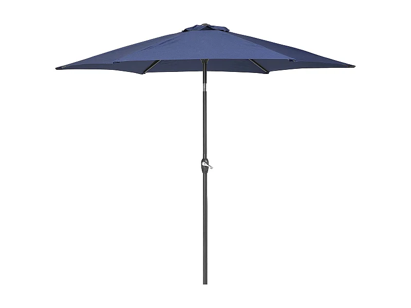 Stilvoller Sonnenschirm Polyester diam. 270 cm marineblau Varese
