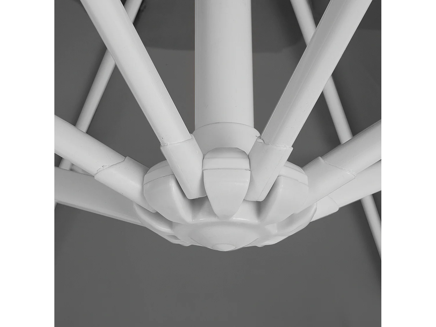 Parasol déporté 300 cm SAVONA Gris foncé Gris