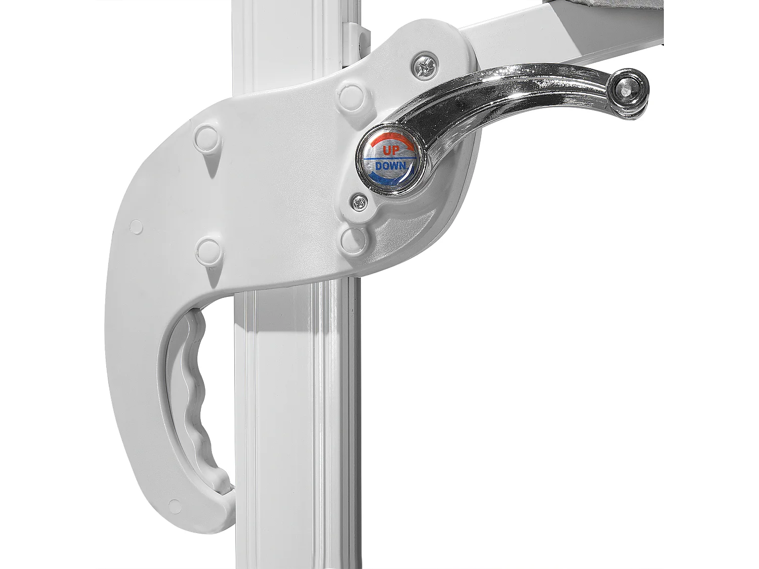 Ombrellone a sbalzo 300 cm SAVONA Grigio scuro Grigio