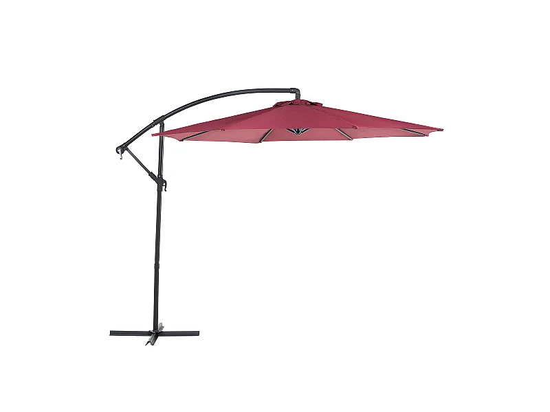 Ampelschirm 300 cm RAVENNA Burgunderrot