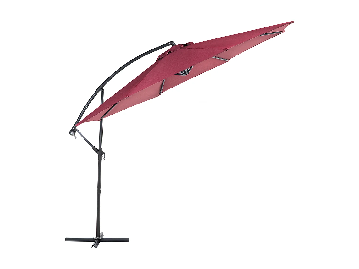 Parasol déporté 300 cm RAVENNA Rouge Bordeaux