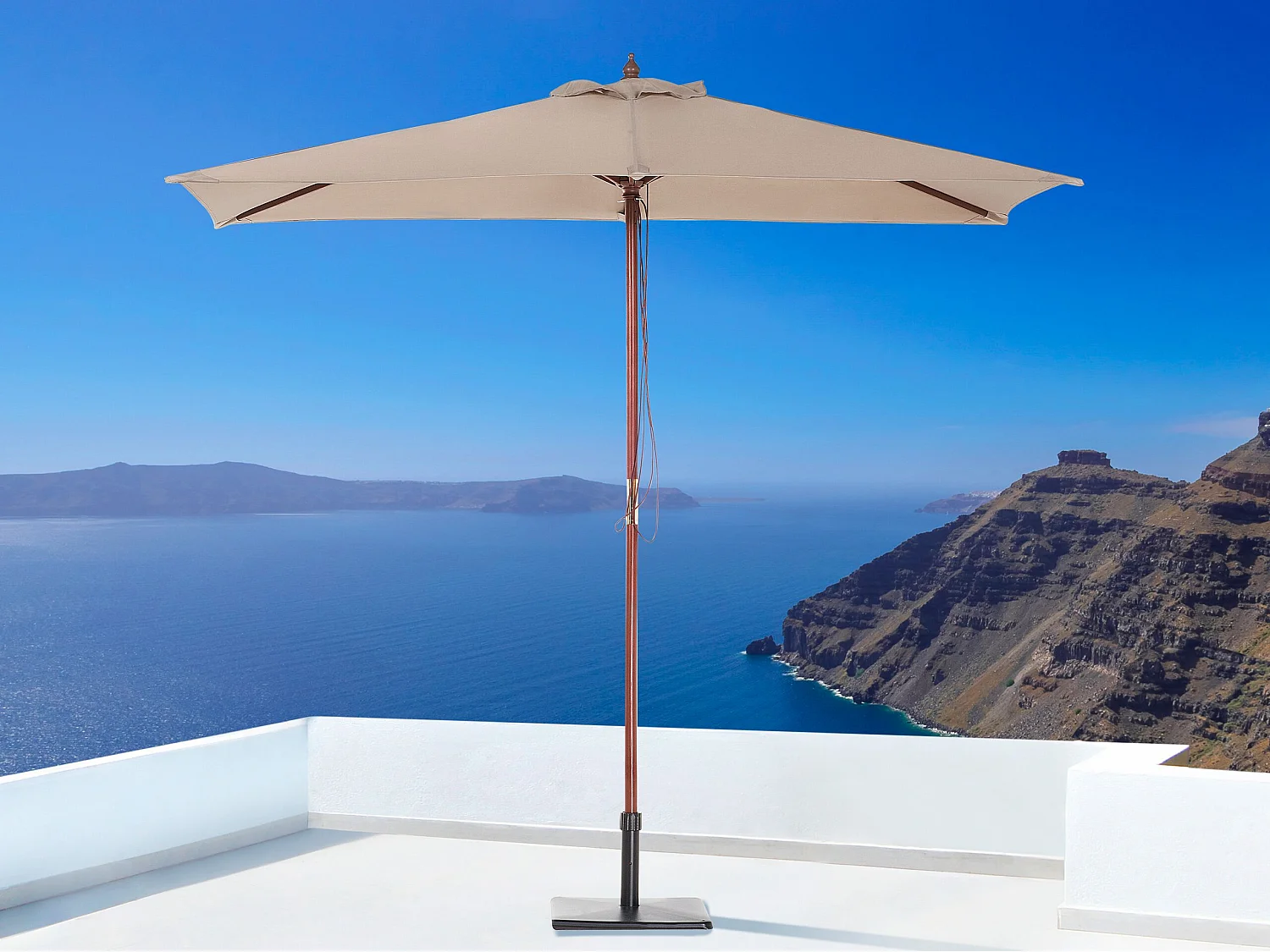 Parasol 195 cm FLAMENCO Zandbeige