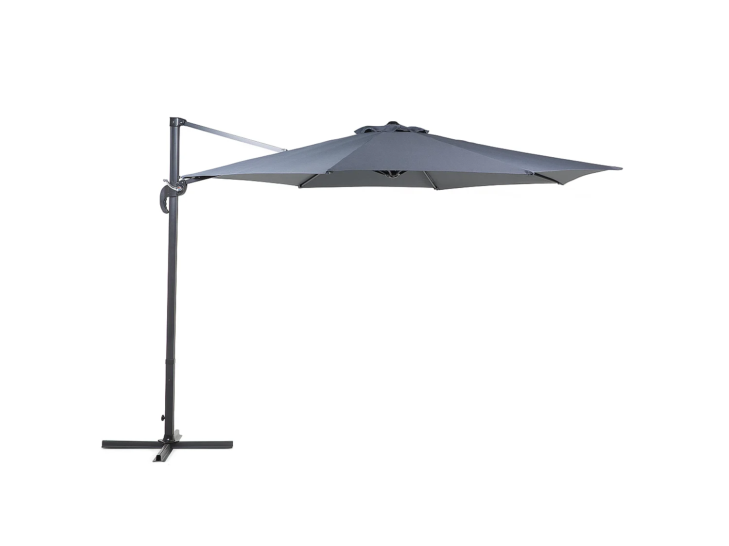 Sombrilla sin volantes 300 cm SAVONA Gris oscuro Gris