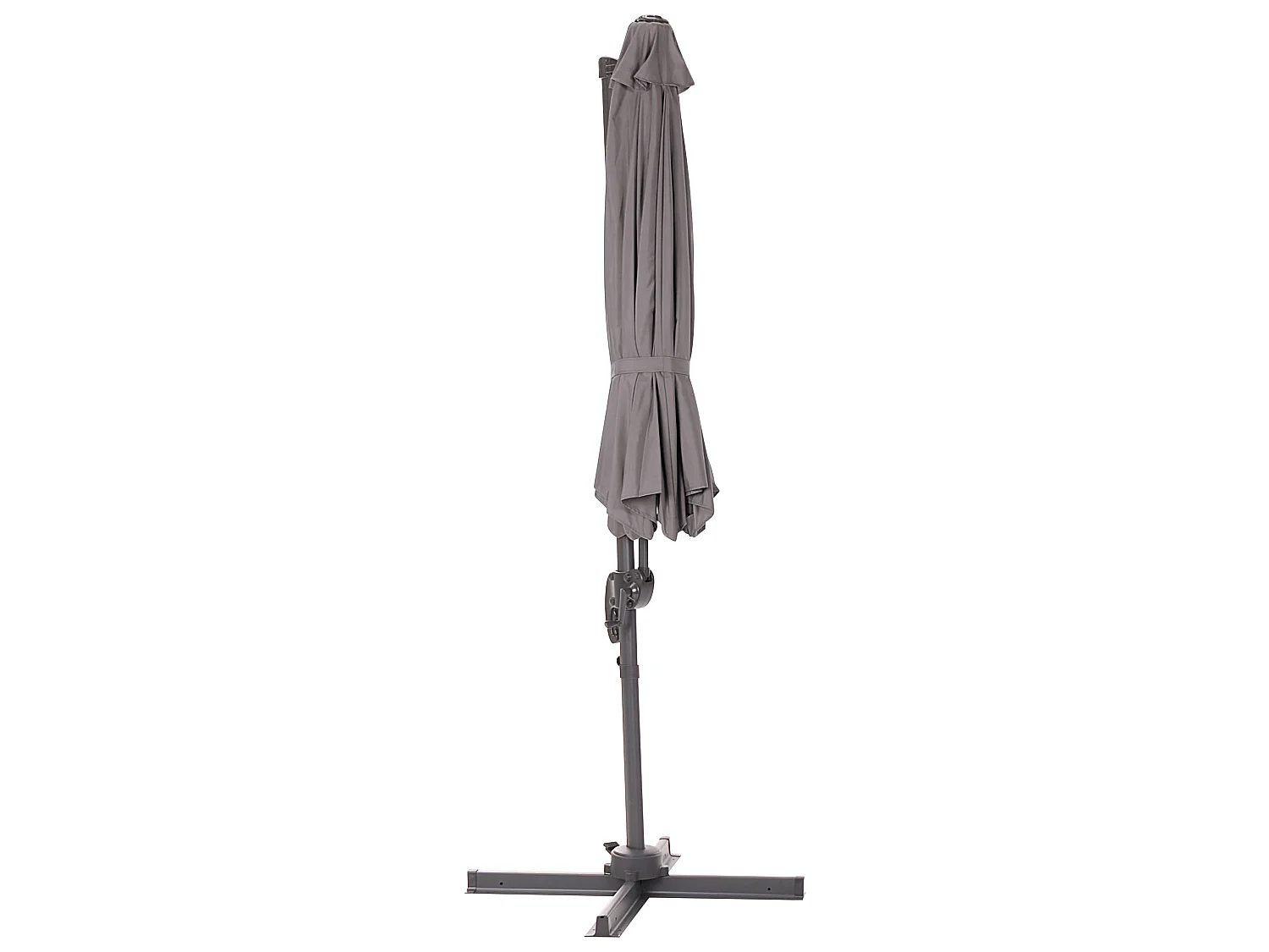 Ampelschirm 300 cm SAVONA Dunkelgrau Grau