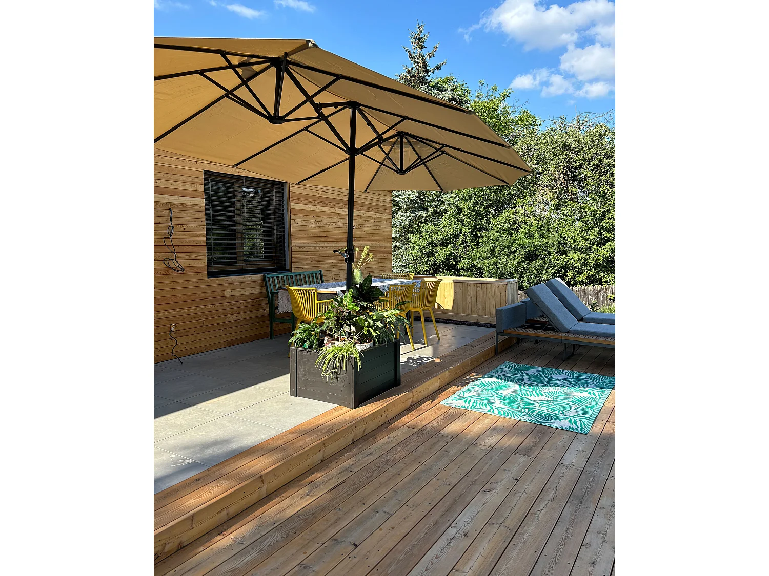 Parasol 460 cm SIBILLA Beige