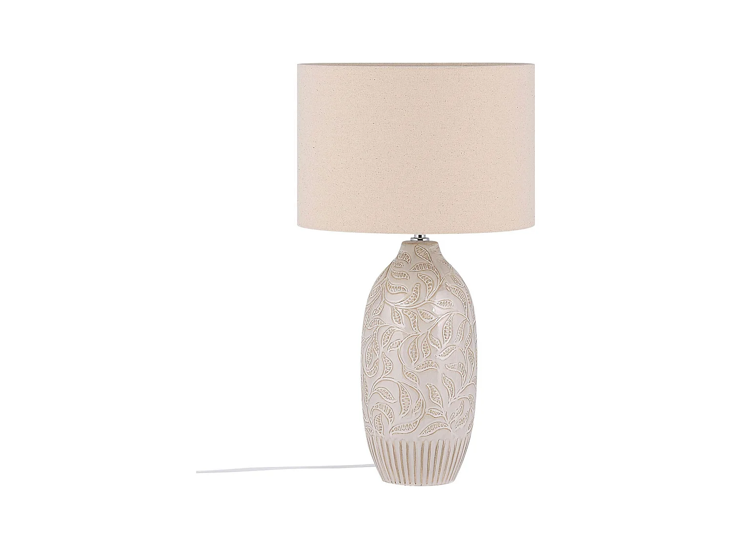 Lampe à poser SALZA Céramique Beige