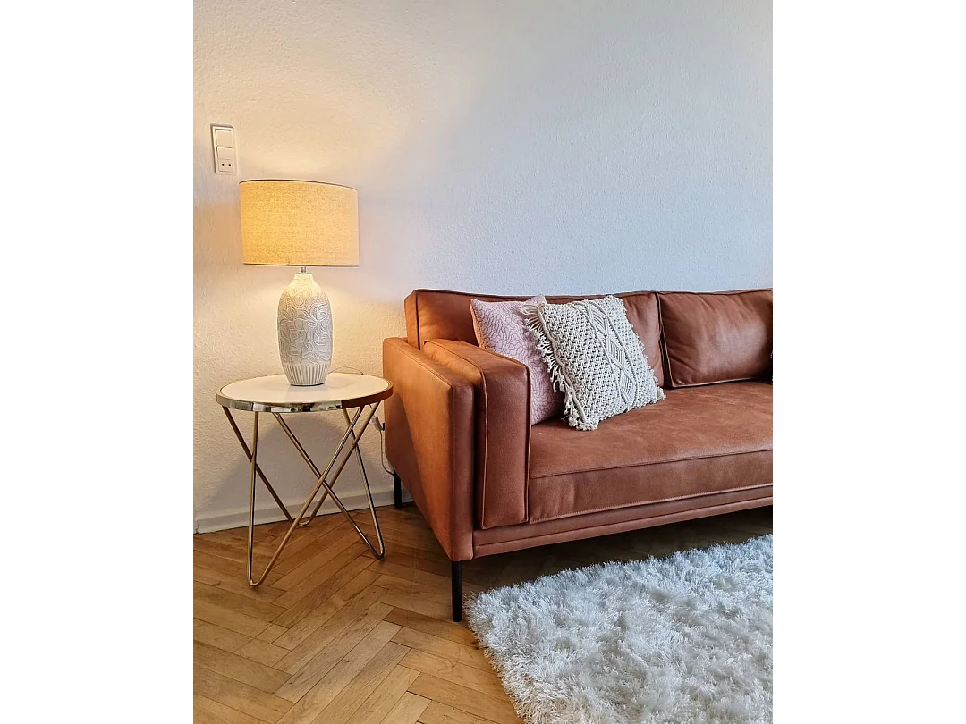 Lampe à poser SALZA Céramique Beige