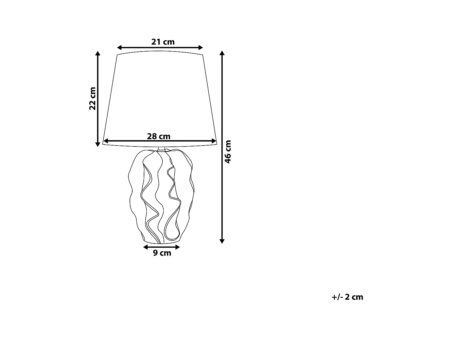Lampe à poser ALLIKA Céramique Doré