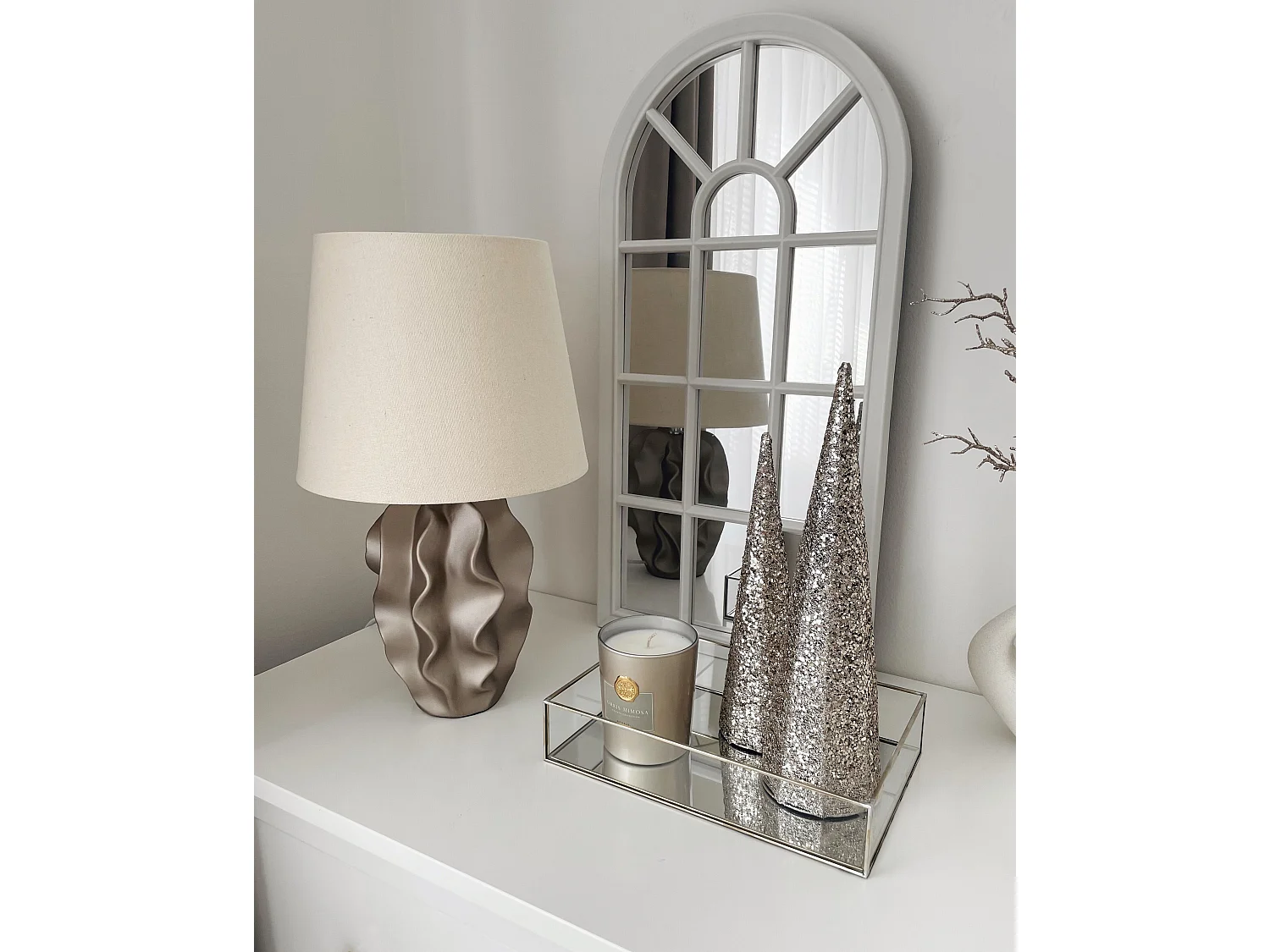 Lampe à poser ALLIKA Céramique Doré