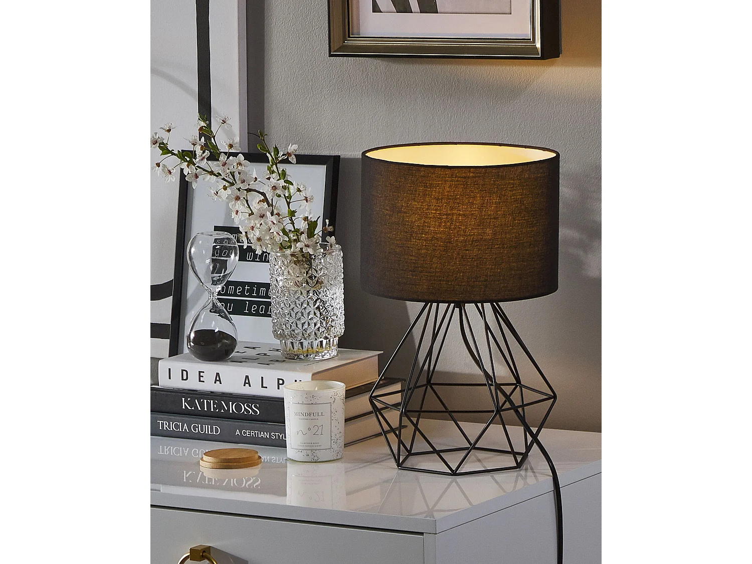 Tafellamp MARONI Metaal Zwart