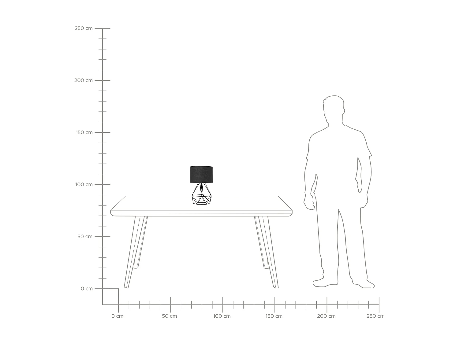 Tafellamp MARONI Metaal Zwart