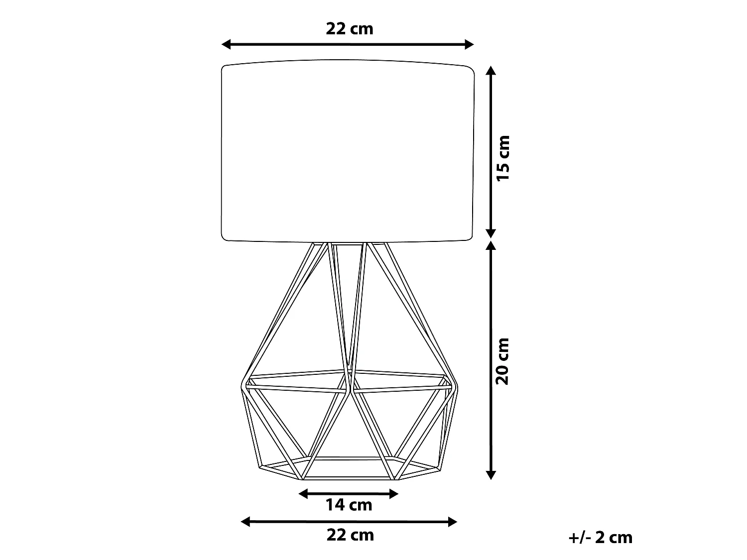 Lampe à poser MARONI Métal Noir