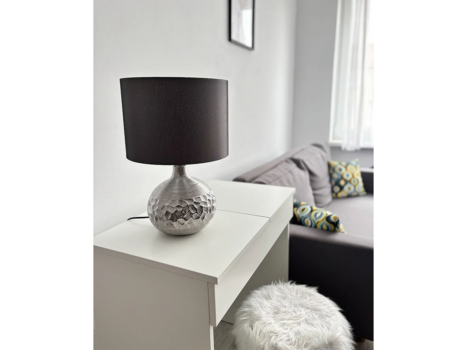 Lampe à poser YAKIMA Porcelaine Gris