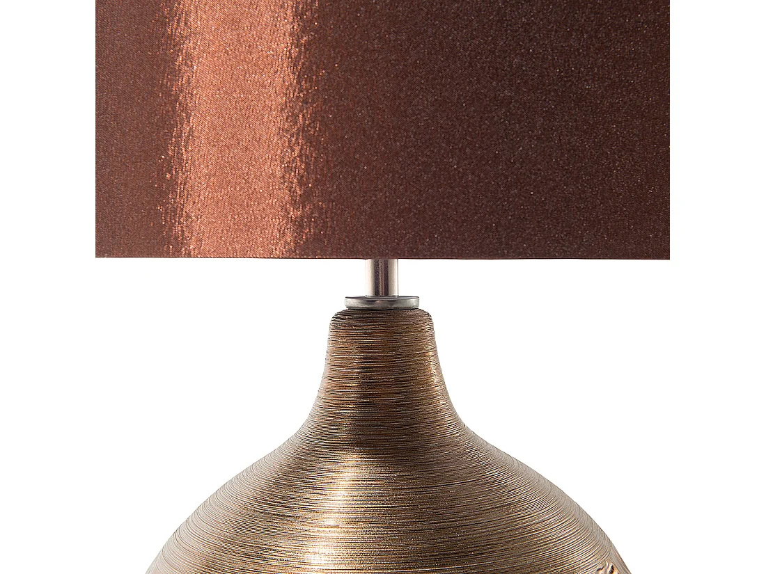 Lampe à poser YAKIMA Porcelaine Marron