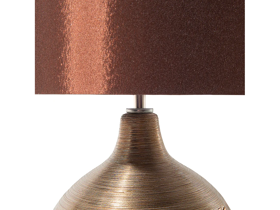 Lampe à poser YAKIMA Porcelaine Marron