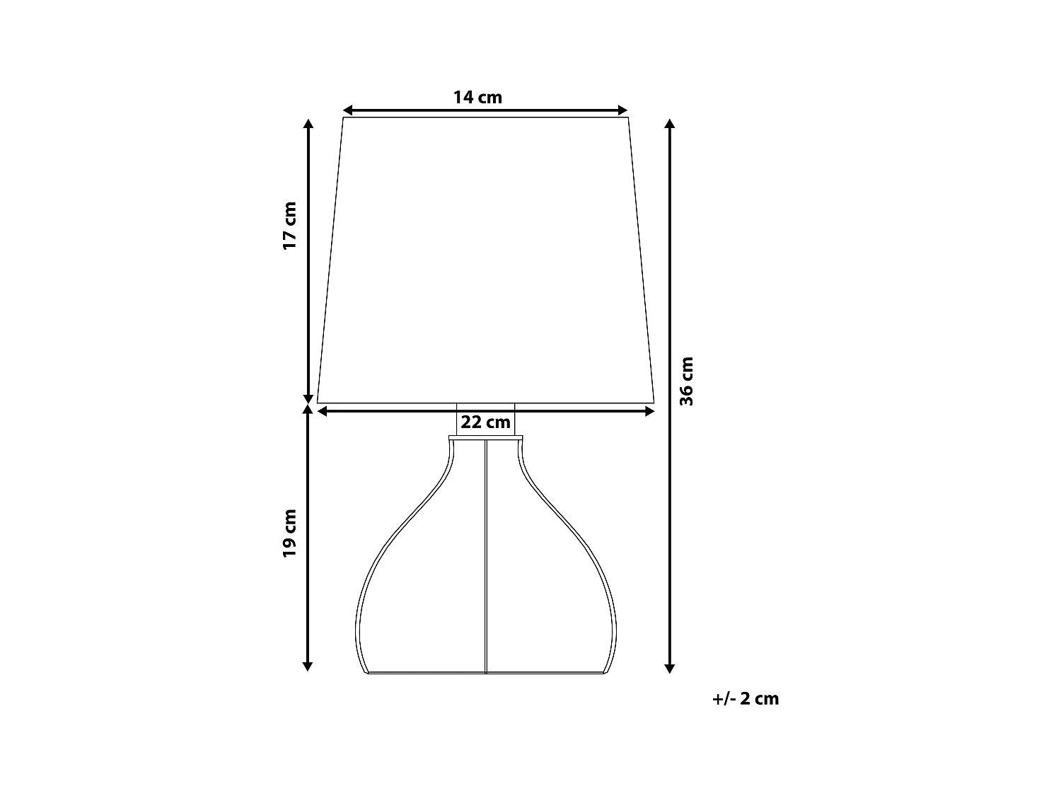 Tafellamp AGUEDA Zwart
