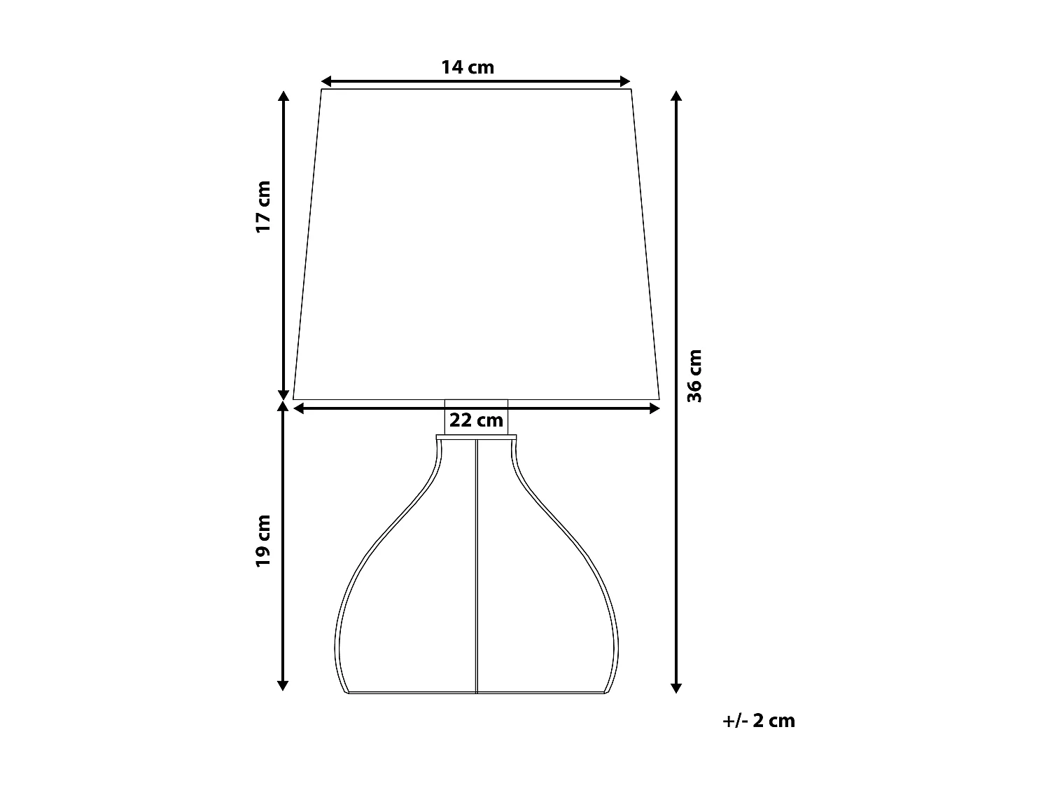 Lampe à poser AGUEDA Noir