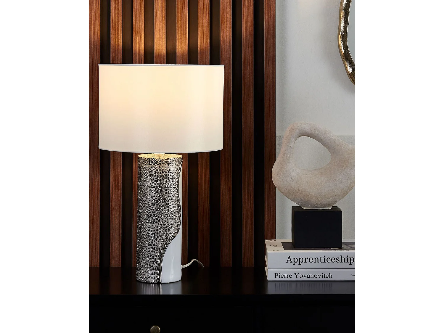 Lampe à poser AIKEN Porcelaine Blanc