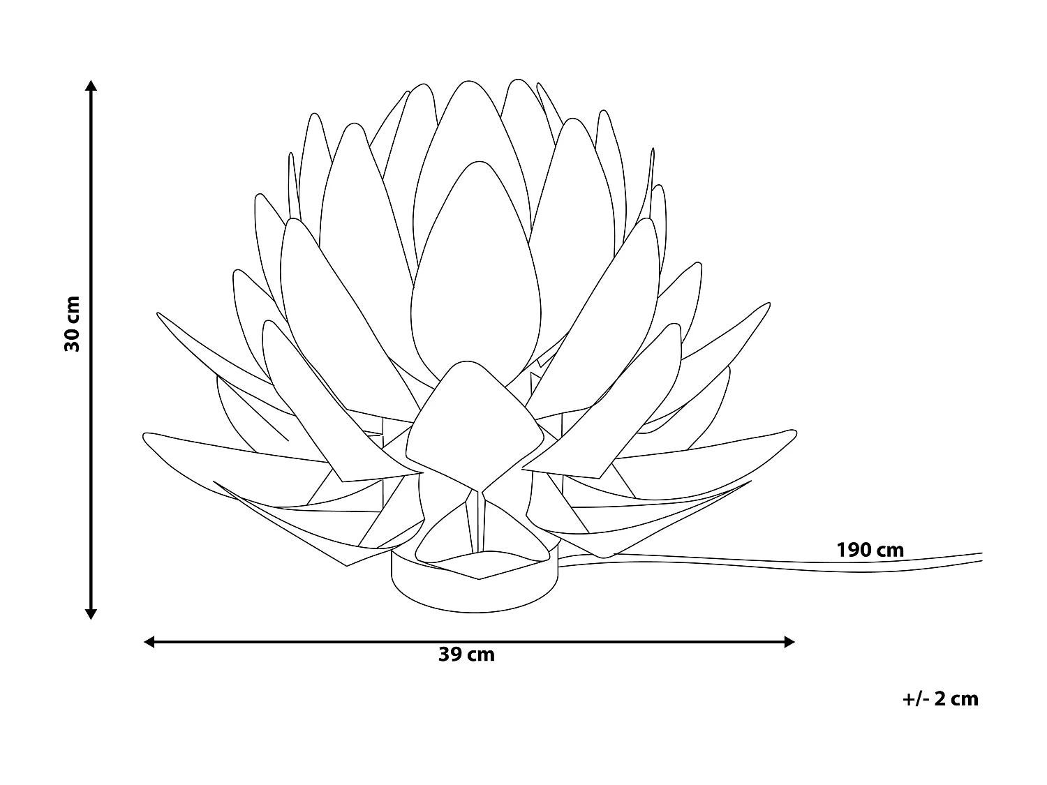 Lampe à poser Fleur MUSONE Blanc