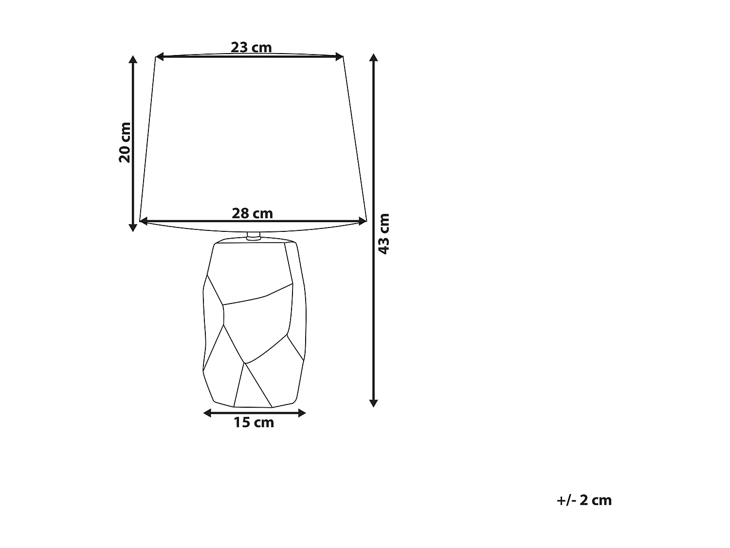 Lampada da tavolo ELIA Ceramica Rosa