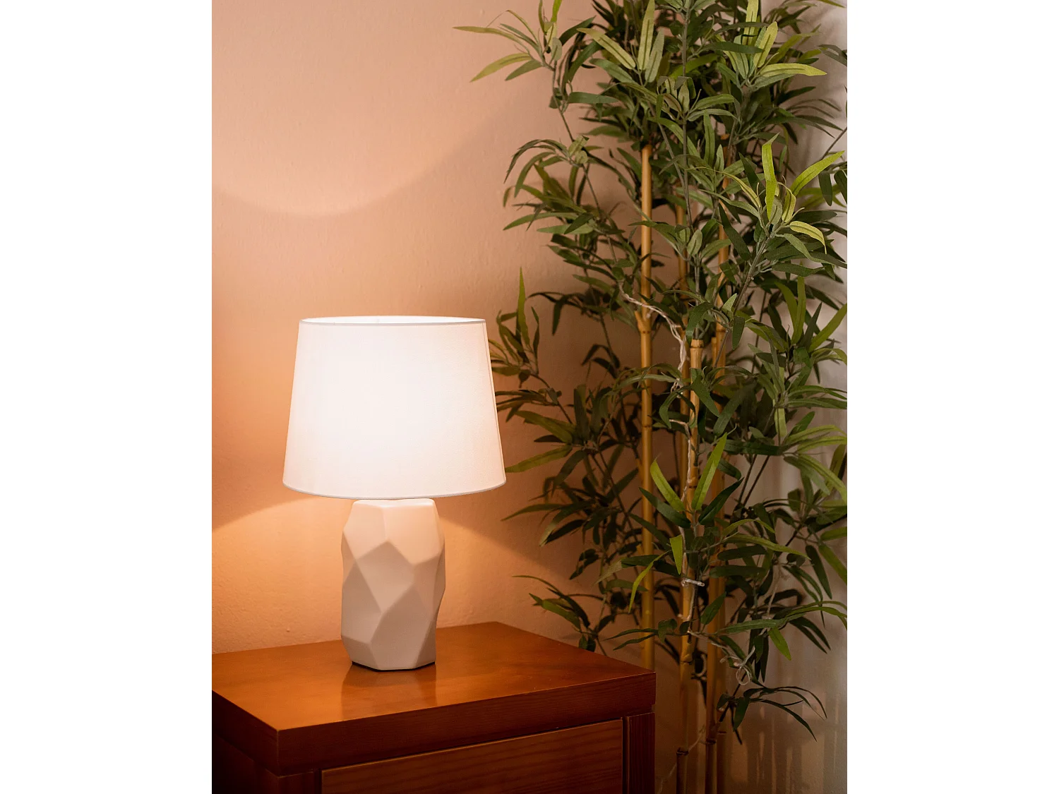 Lampe à poser ELIA Céramique Rose