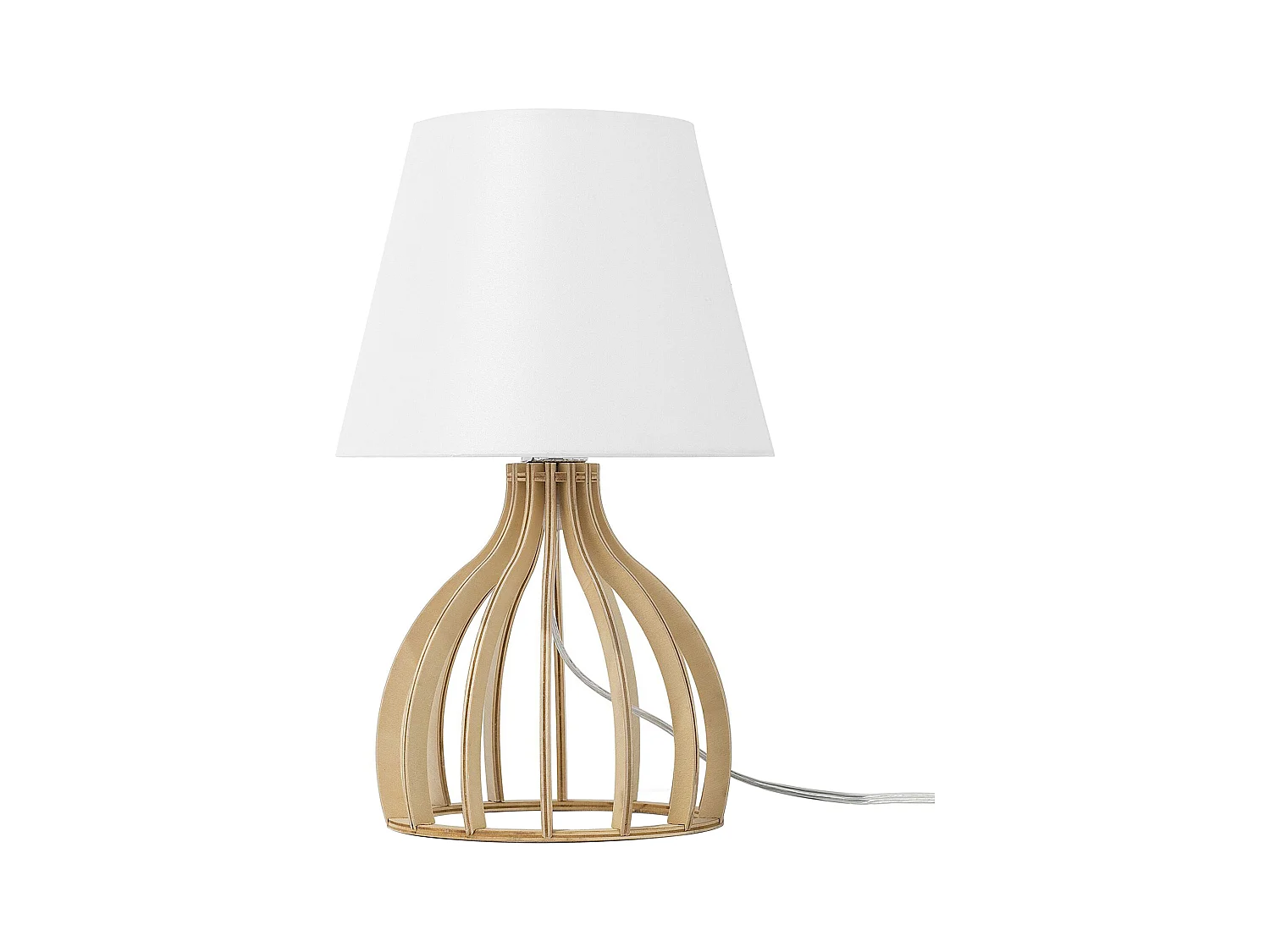 Lampe à poser AGUEDA Marron/blanc