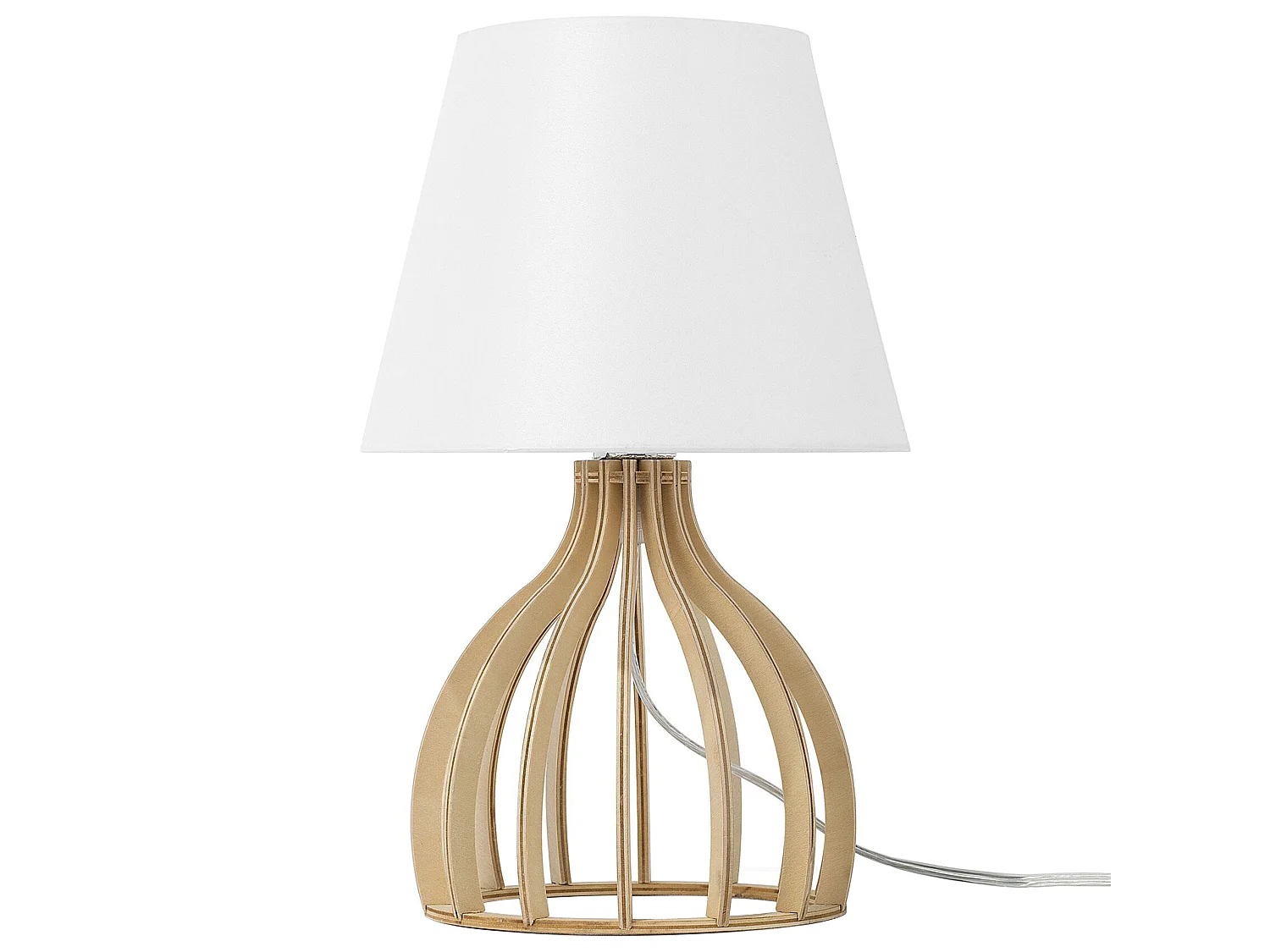 Lampe à poser AGUEDA Marron/blanc